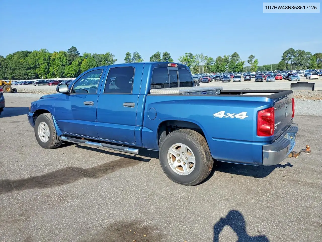 2006 Dodge Dakota Quad Slt VIN: 1D7HW48N36S517126 Lot: 60580106