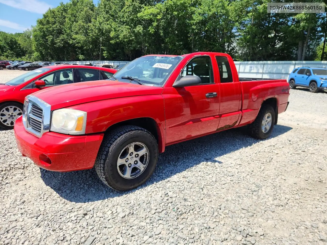 2006 Dodge Dakota Slt VIN: 1D7HW42K86S560150 Lot: 60646606