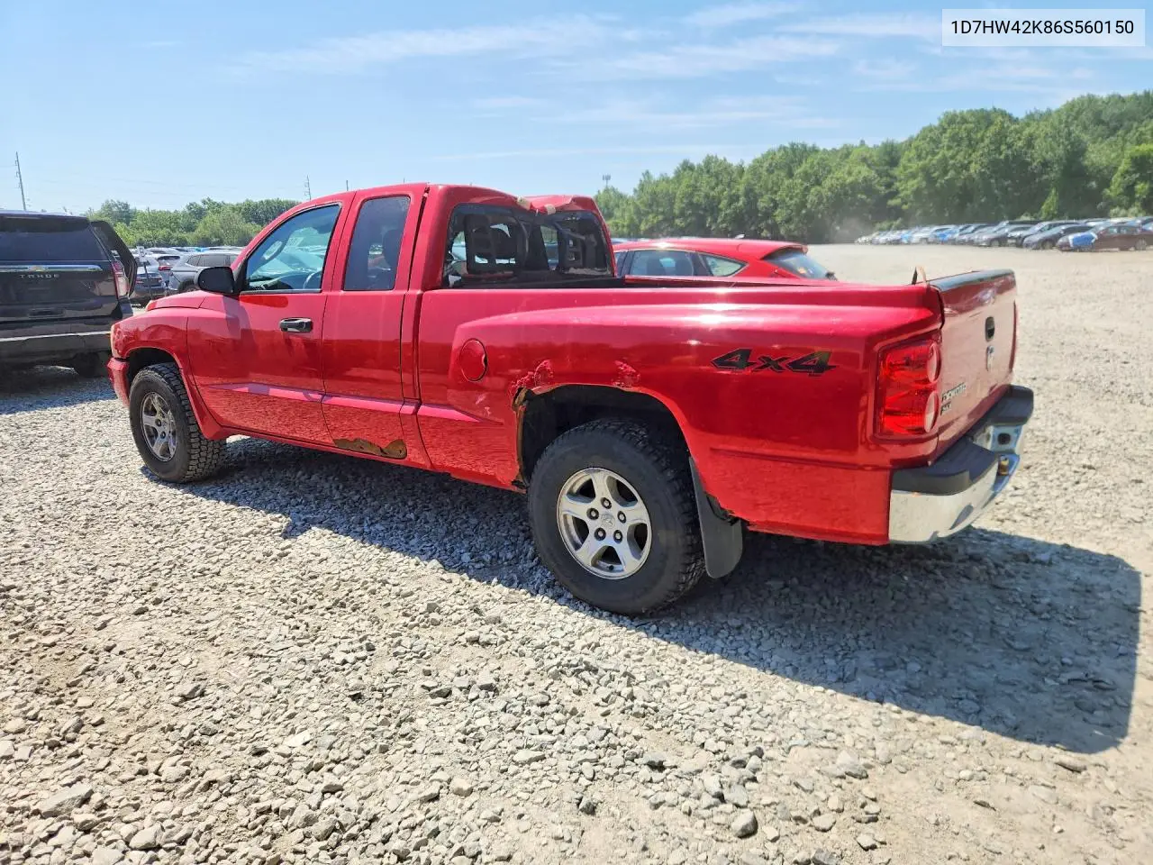 2006 Dodge Dakota Slt VIN: 1D7HW42K86S560150 Lot: 60646606