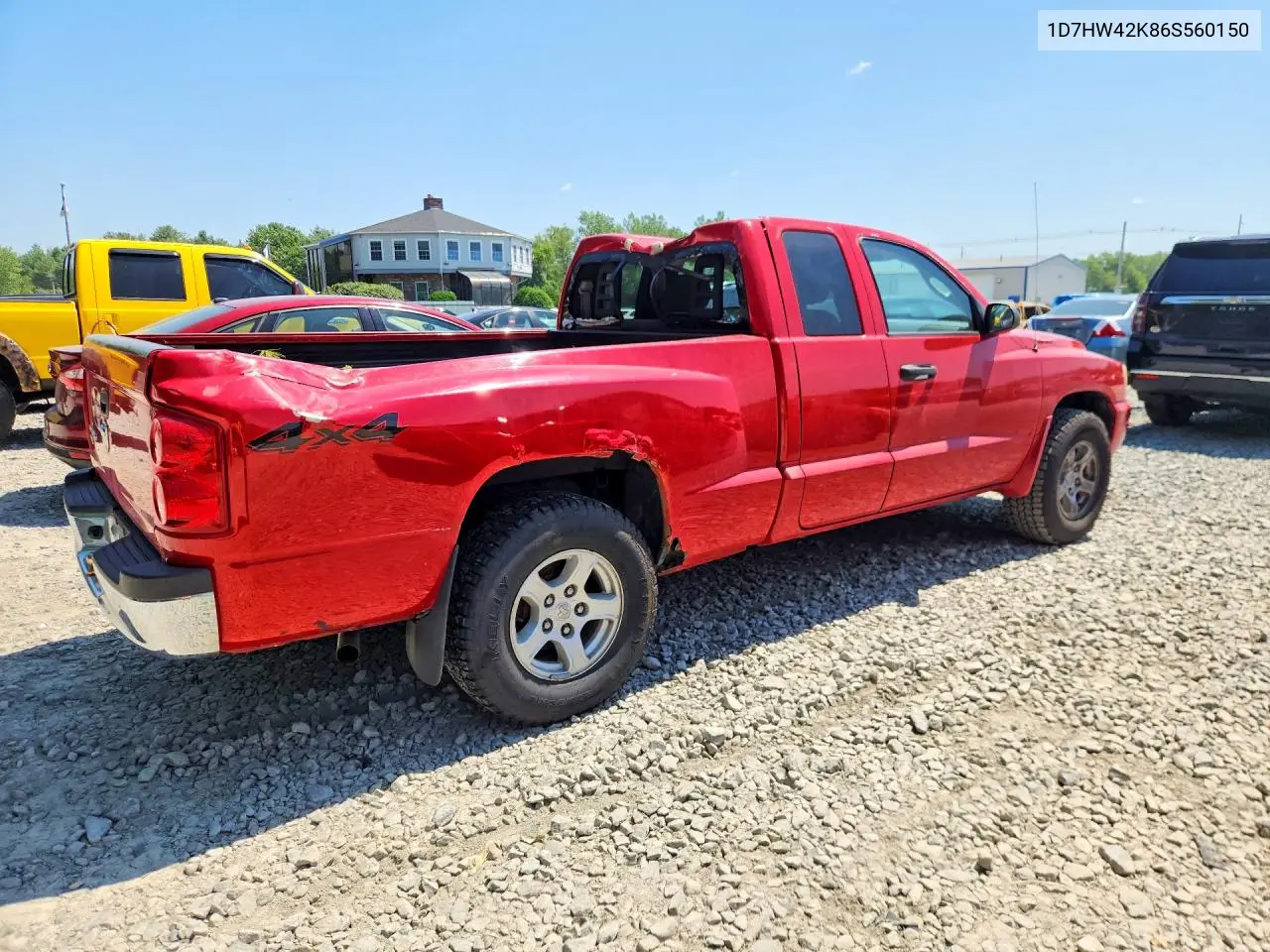 2006 Dodge Dakota Slt VIN: 1D7HW42K86S560150 Lot: 60646606