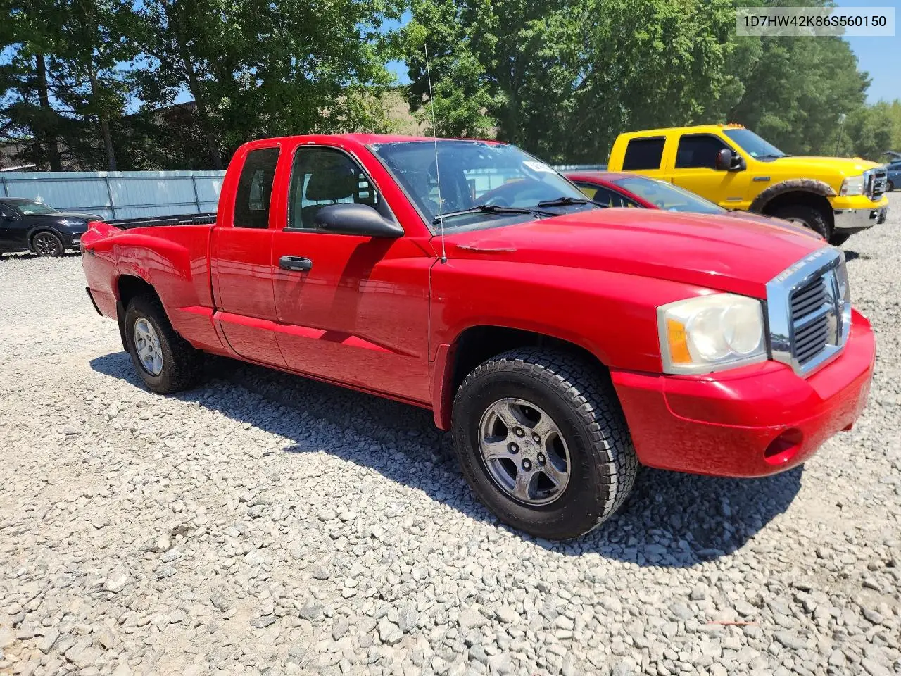 2006 Dodge Dakota Slt VIN: 1D7HW42K86S560150 Lot: 60646606