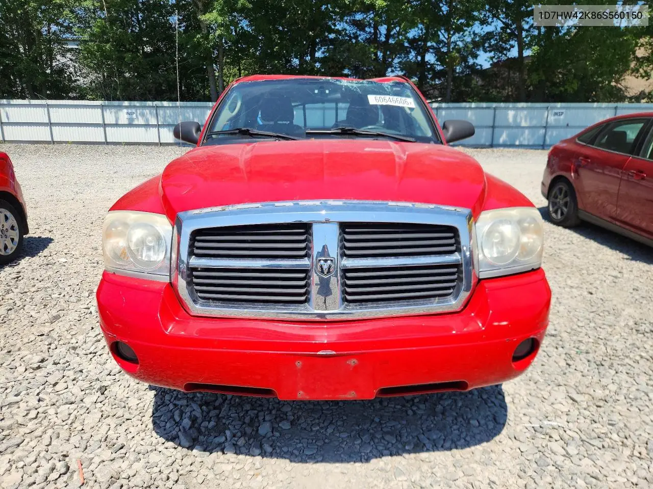 2006 Dodge Dakota Slt VIN: 1D7HW42K86S560150 Lot: 60646606