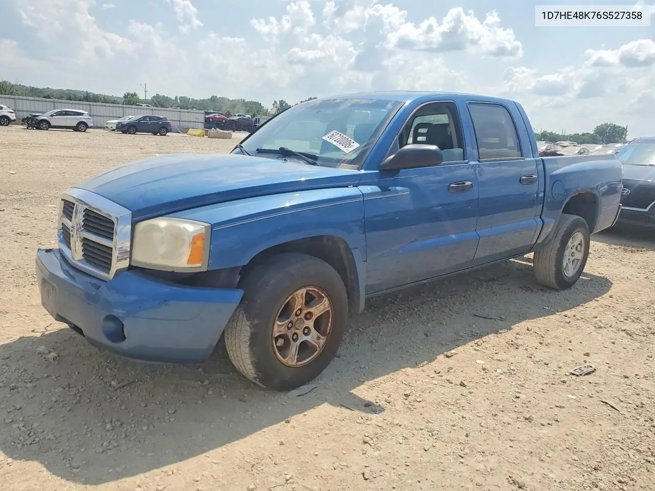 2006 Dodge Dakota Quad Slt VIN: 1D7HE48K76S527358 Lot: 60720006