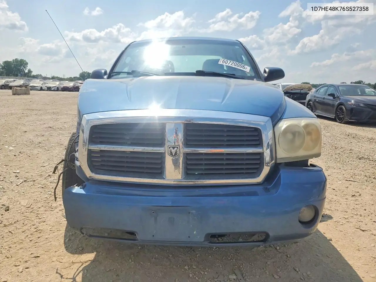 2006 Dodge Dakota Quad Slt VIN: 1D7HE48K76S527358 Lot: 60720006
