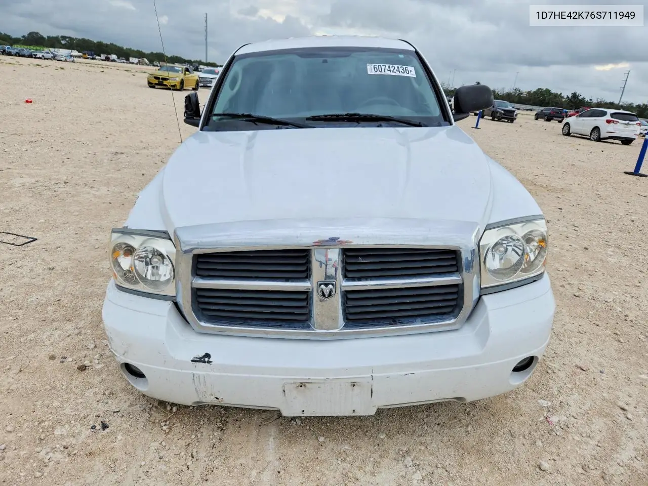 2006 Dodge Dakota Slt VIN: 1D7HE42K76S711949 Lot: 60742436