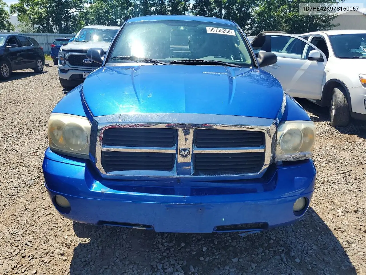 2007 Dodge Dakota Slt VIN: 1D7HE42K97S160067 Lot: 59155286