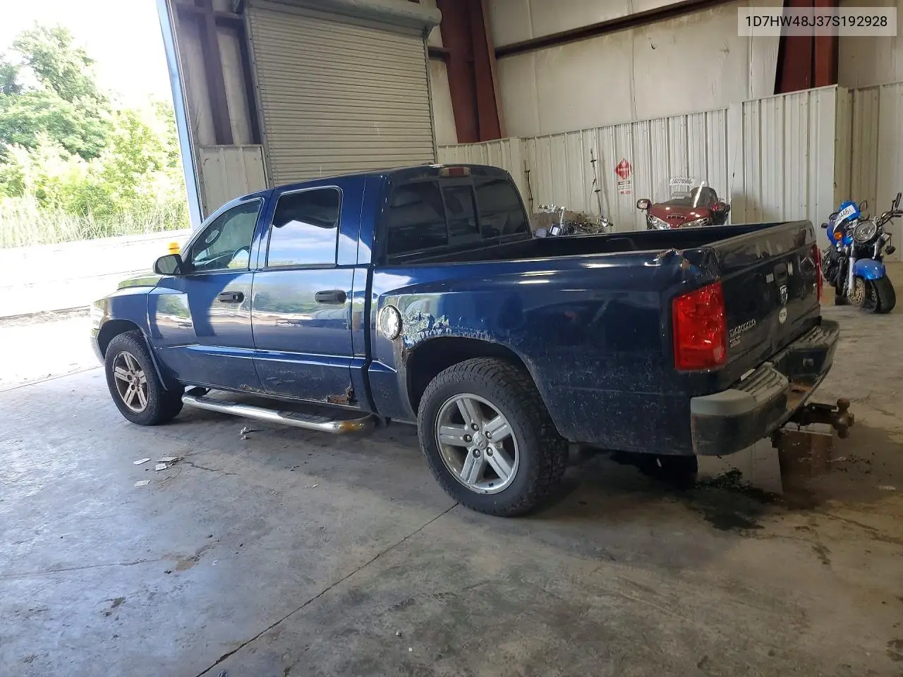 2007 Dodge Dakota Quad Slt VIN: 1D7HW48J37S192928 Lot: 59338816