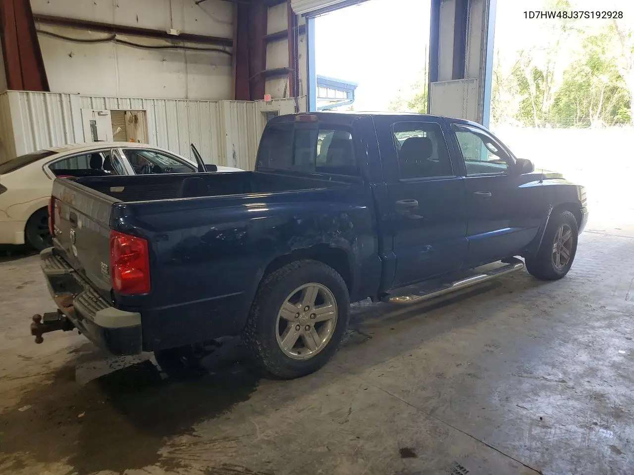 2007 Dodge Dakota Quad Slt VIN: 1D7HW48J37S192928 Lot: 59338816