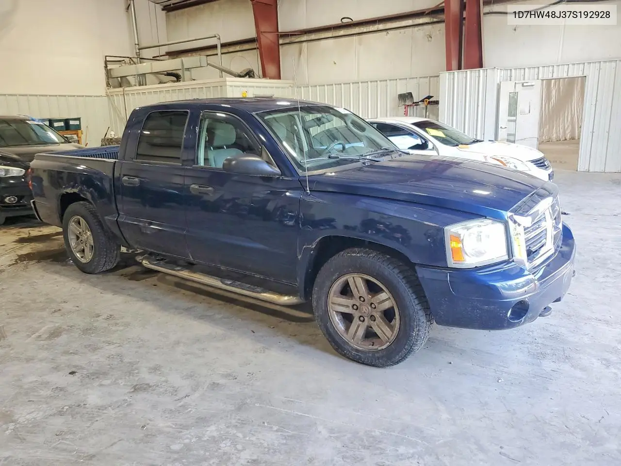 2007 Dodge Dakota Quad Slt VIN: 1D7HW48J37S192928 Lot: 59338816