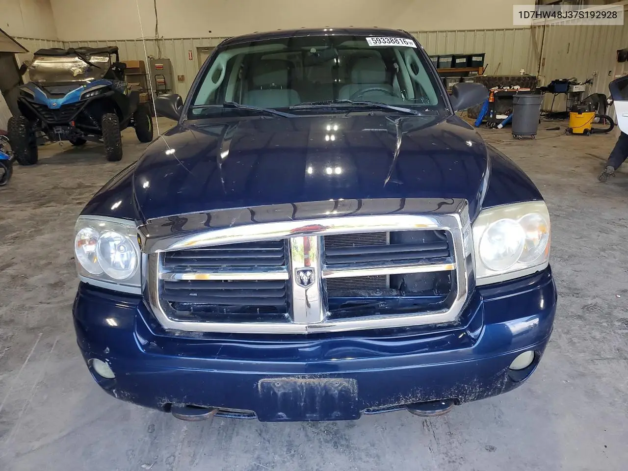 2007 Dodge Dakota Quad Slt VIN: 1D7HW48J37S192928 Lot: 59338816
