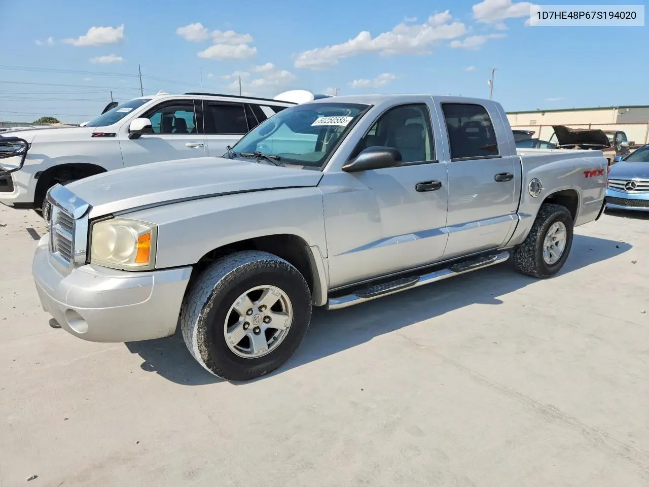 2007 Dodge Dakota VIN: 1D7HE48P67S194020 Lot: 60250586