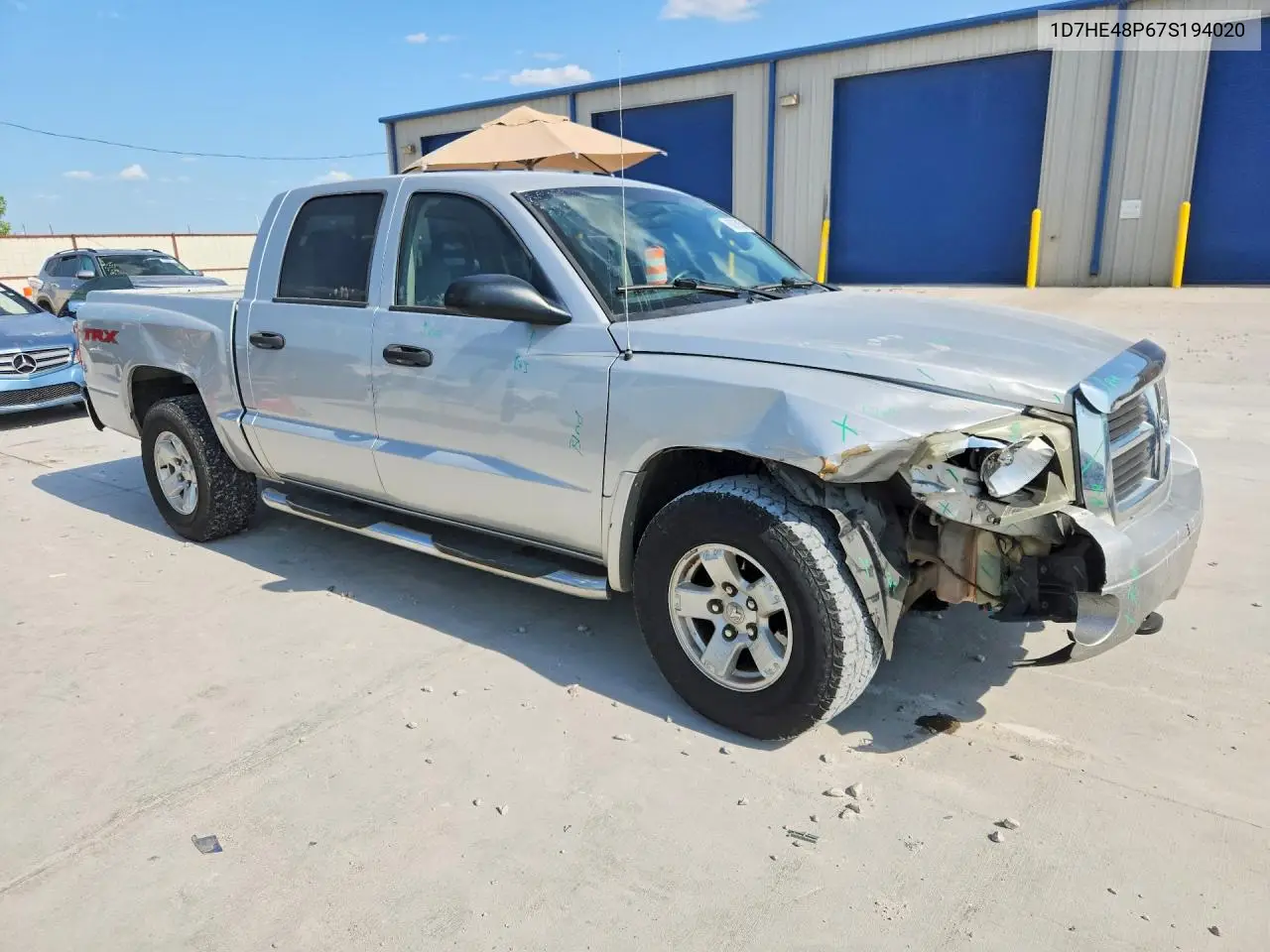 2007 Dodge Dakota VIN: 1D7HE48P67S194020 Lot: 60250586