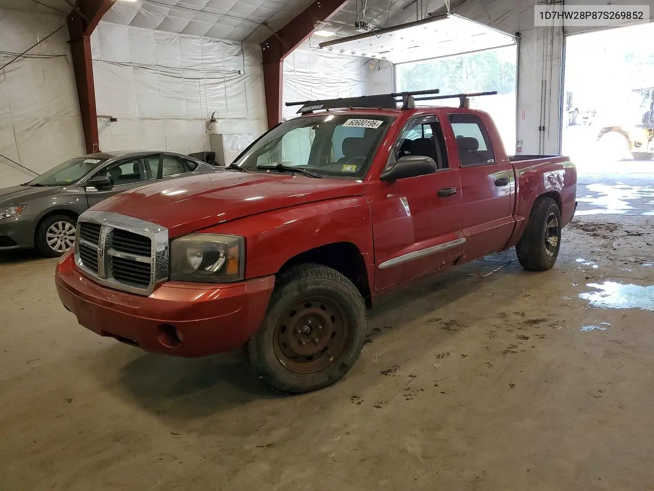 2007 Dodge Dakota Quad VIN: 1D7HW28P87S269852 Lot: 60600196