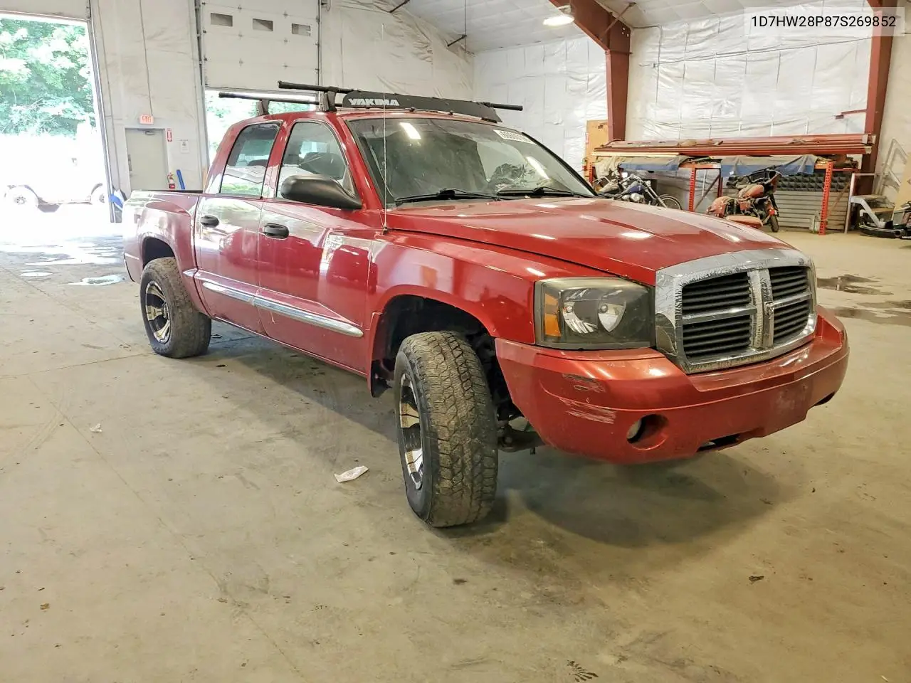2007 Dodge Dakota Quad VIN: 1D7HW28P87S269852 Lot: 60600196