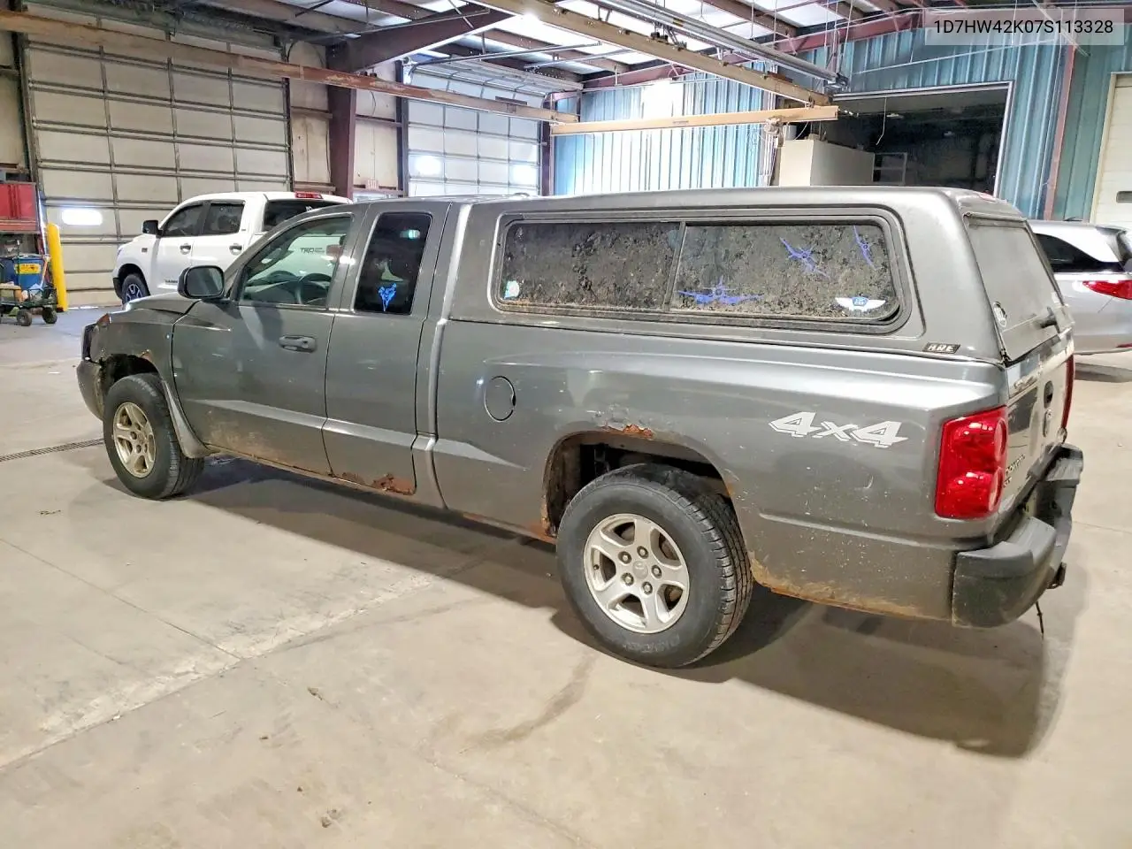 2007 Dodge Dakota Slt VIN: 1D7HW42K07S113328 Lot: 61235376