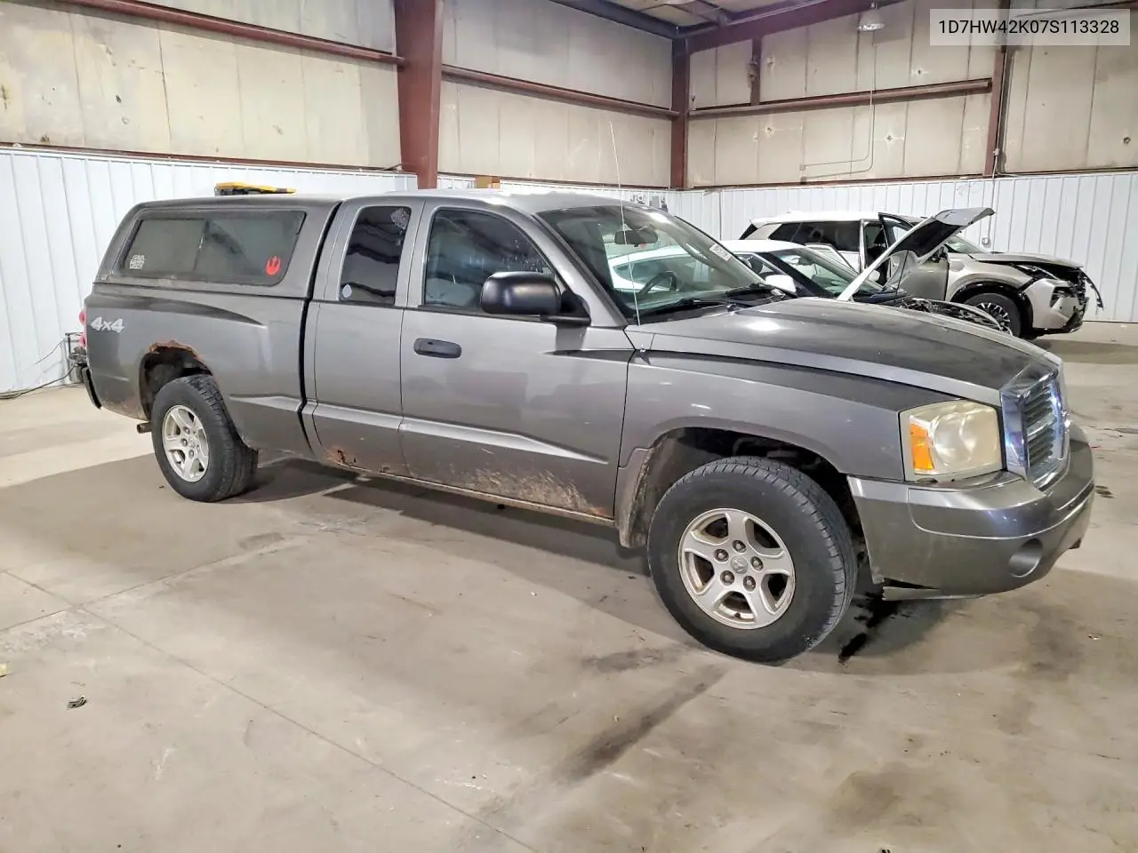 2007 Dodge Dakota Slt VIN: 1D7HW42K07S113328 Lot: 61235376
