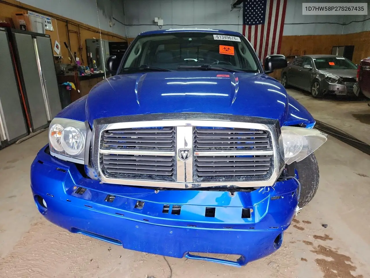 2007 Dodge Dakota Quad Laramie VIN: 1D7HW58P27S267435 Lot: 61349676