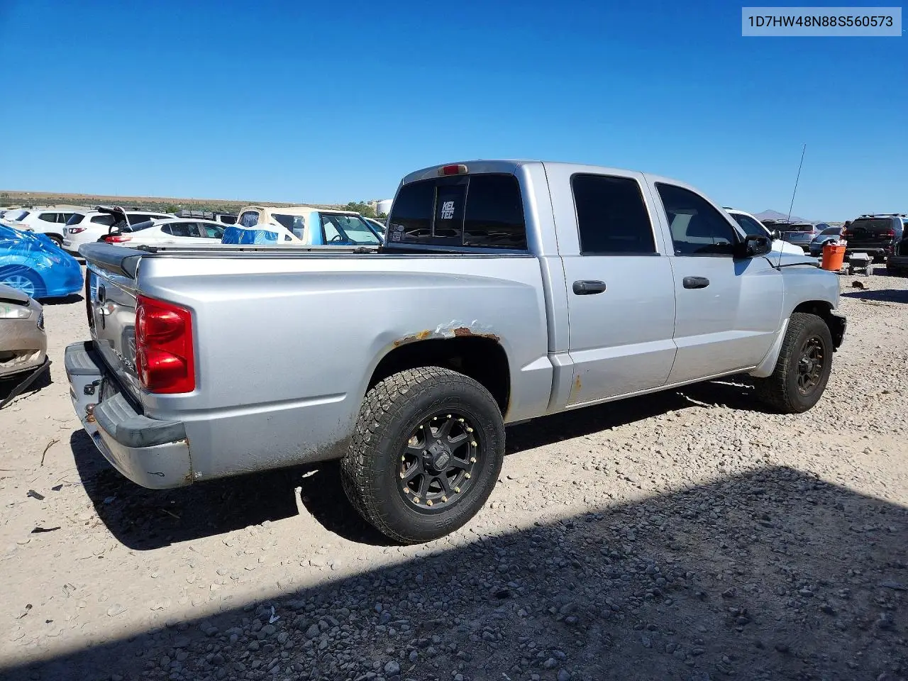 2008 Dodge Dakota Quad Slt VIN: 1D7HW48N88S560573 Lot: 57018966