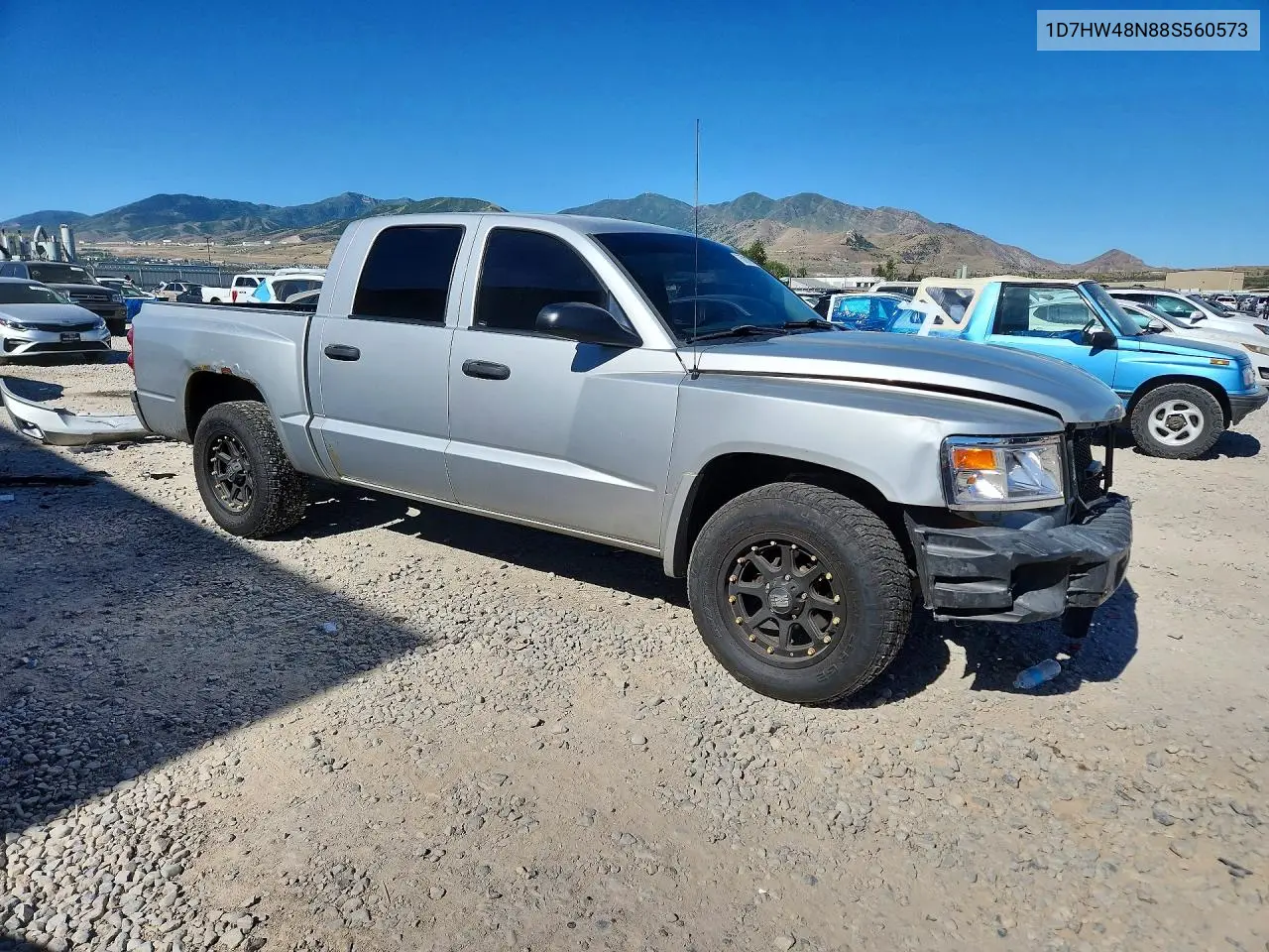 2008 Dodge Dakota Quad Slt VIN: 1D7HW48N88S560573 Lot: 57018966