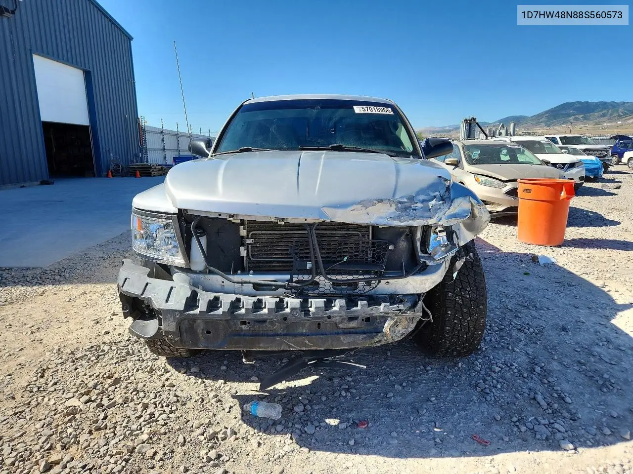 2008 Dodge Dakota Quad Slt VIN: 1D7HW48N88S560573 Lot: 57018966