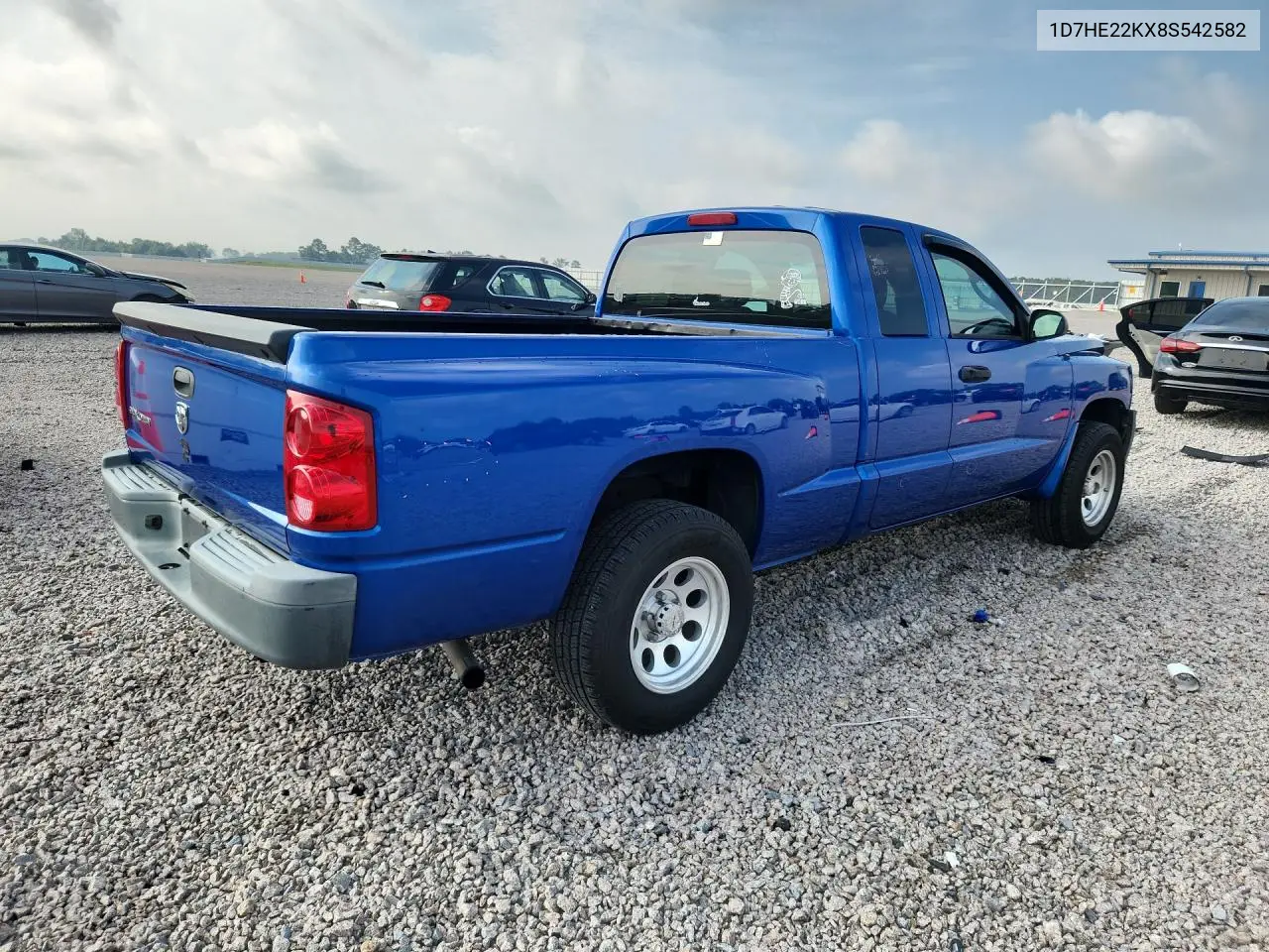 2008 Dodge Dakota St VIN: 1D7HE22KX8S542582 Lot: 58485946