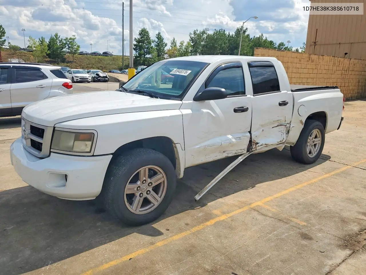 2008 Dodge Dakota Sxt VIN: 1D7HE38K38S610718 Lot: 58948376