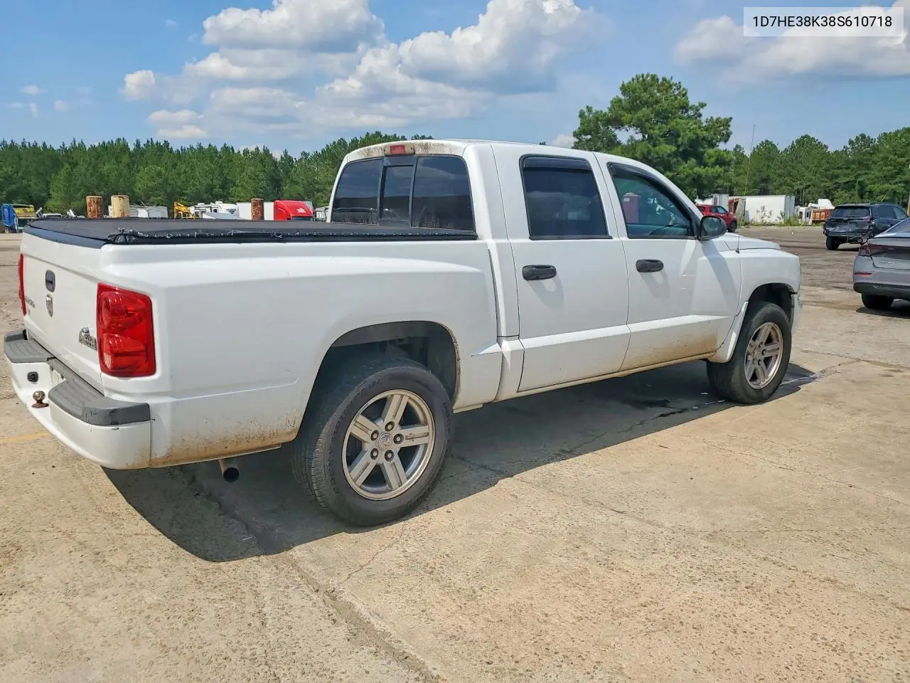 2008 Dodge Dakota Sxt VIN: 1D7HE38K38S610718 Lot: 58948376