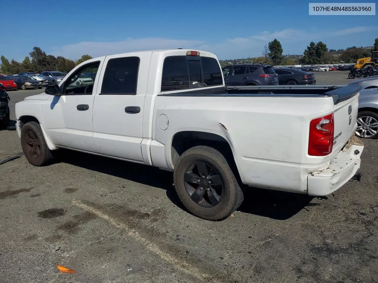2008 Dodge Dakota Quad Slt VIN: 1D7HE48N48S563960 Lot: 59645556