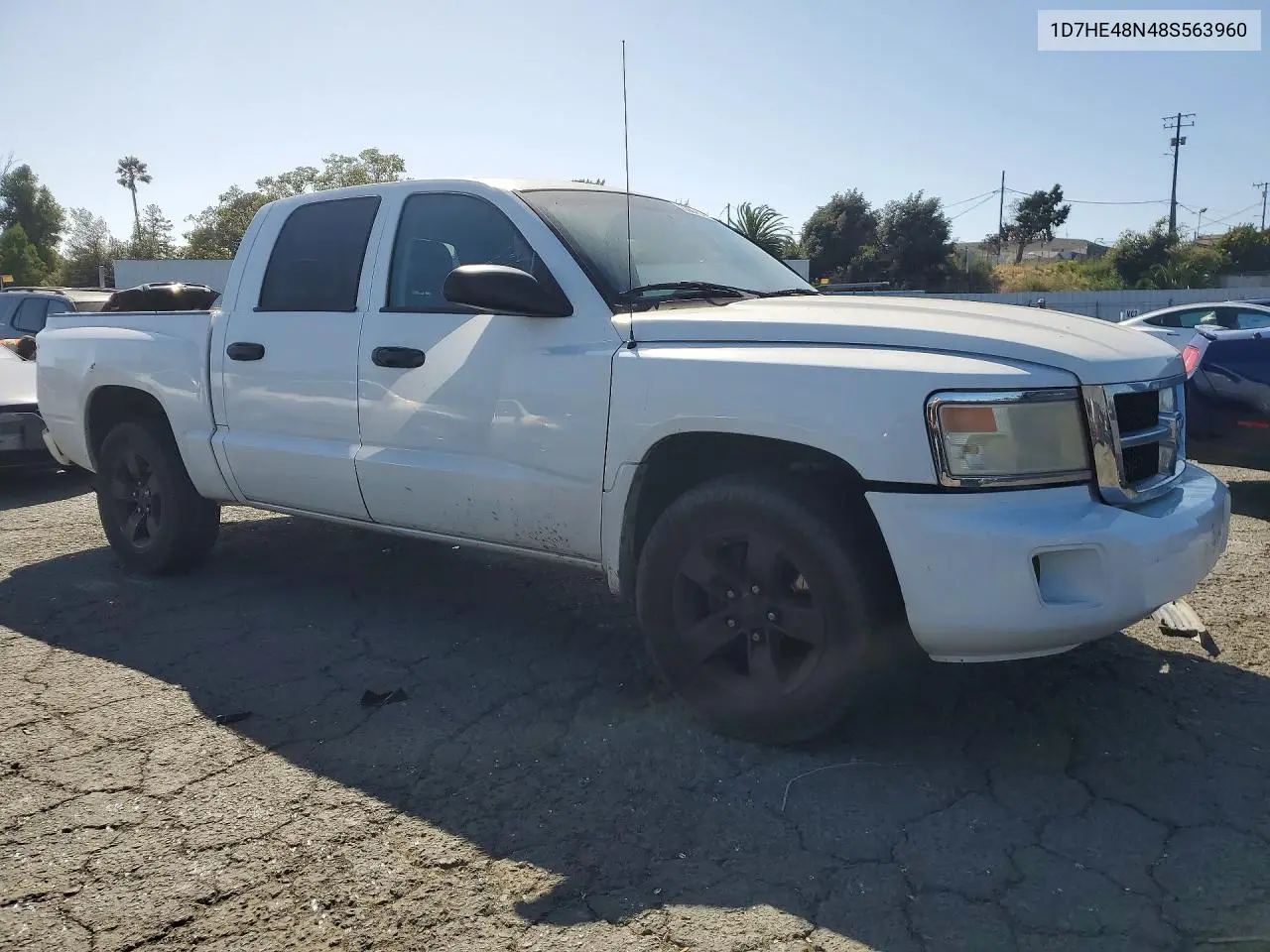 2008 Dodge Dakota Quad Slt VIN: 1D7HE48N48S563960 Lot: 59645556