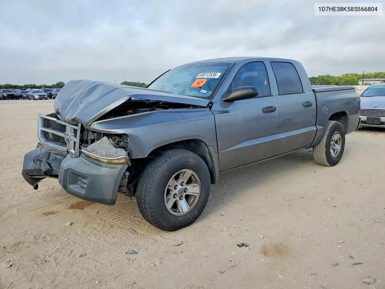 2008 Dodge Dakota Sxt VIN: 1D7HE38K58S566804 Lot: 60012536