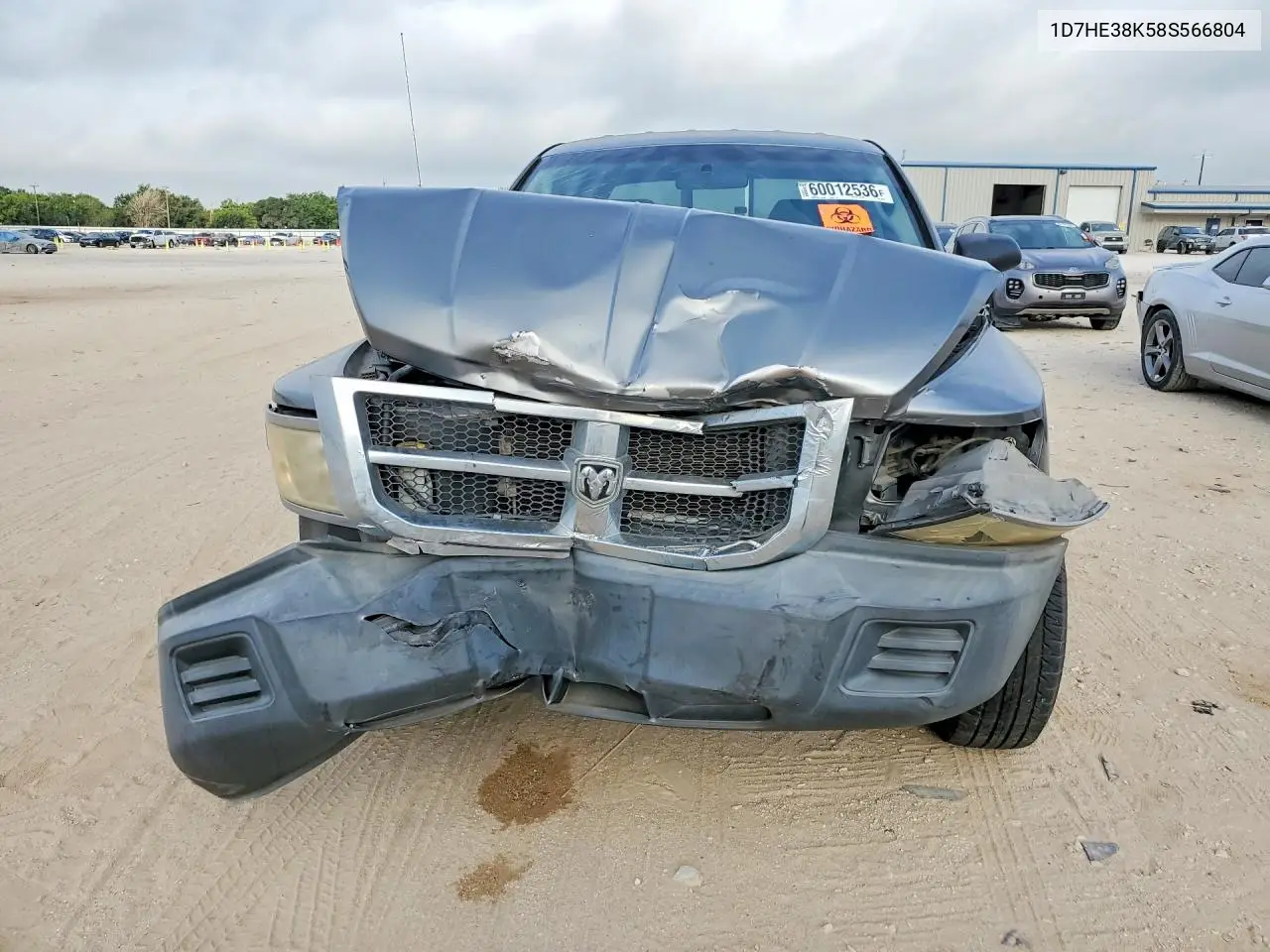2008 Dodge Dakota Sxt VIN: 1D7HE38K58S566804 Lot: 60012536