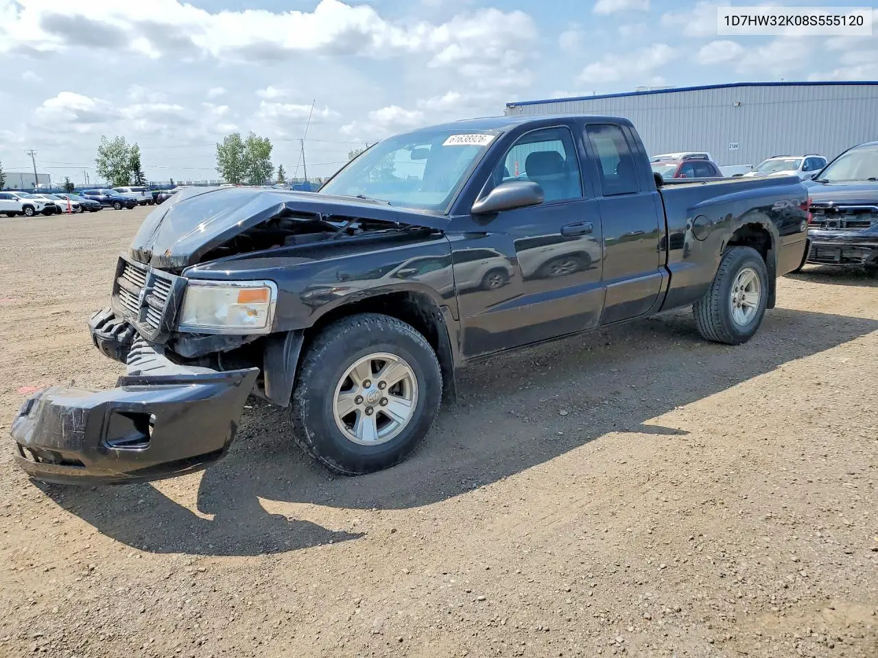 2008 Dodge Dakota Sxt VIN: 1D7HW32K08S555120 Lot: 61638926