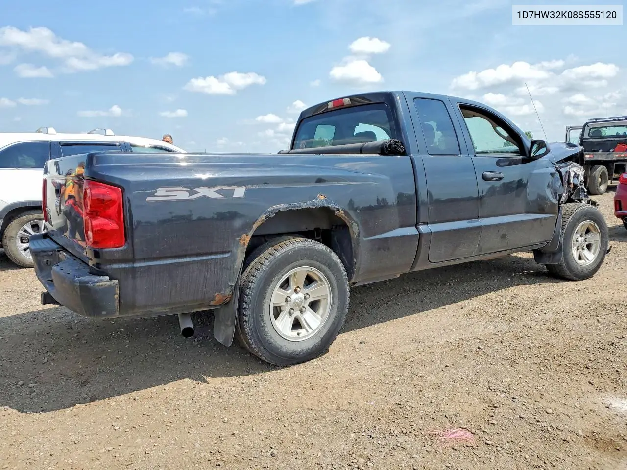 2008 Dodge Dakota Sxt VIN: 1D7HW32K08S555120 Lot: 61638926