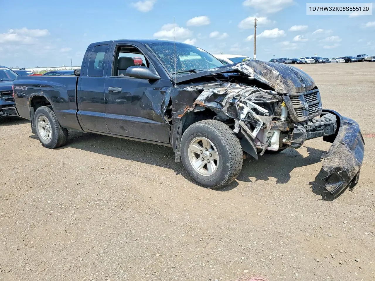 2008 Dodge Dakota Sxt VIN: 1D7HW32K08S555120 Lot: 61638926