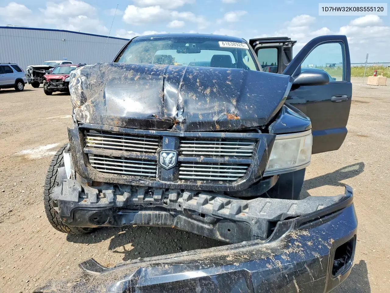 2008 Dodge Dakota Sxt VIN: 1D7HW32K08S555120 Lot: 61638926