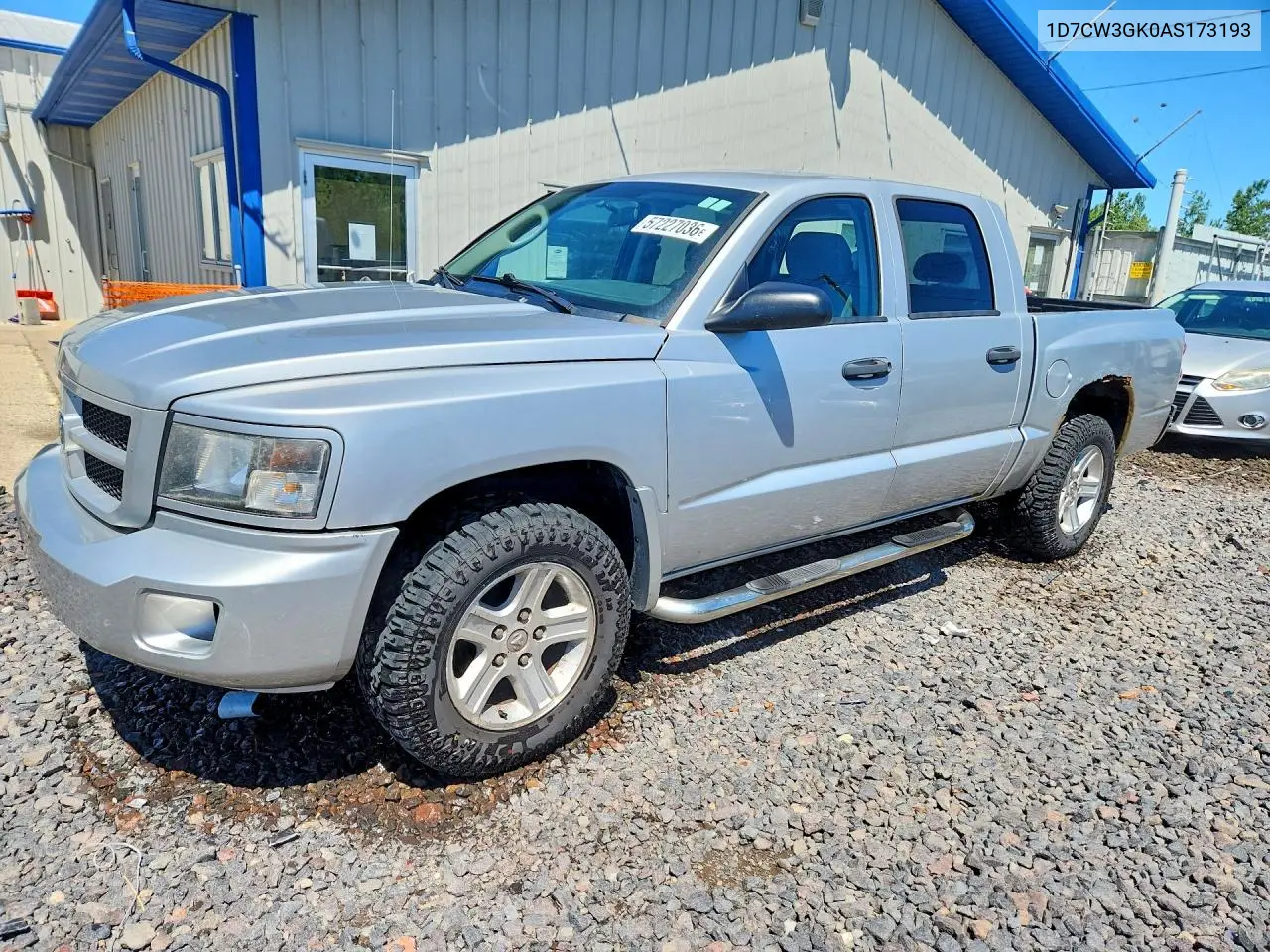 2010 Dodge Dakota Sxt VIN: 1D7CW3GK0AS173193 Lot: 57227036