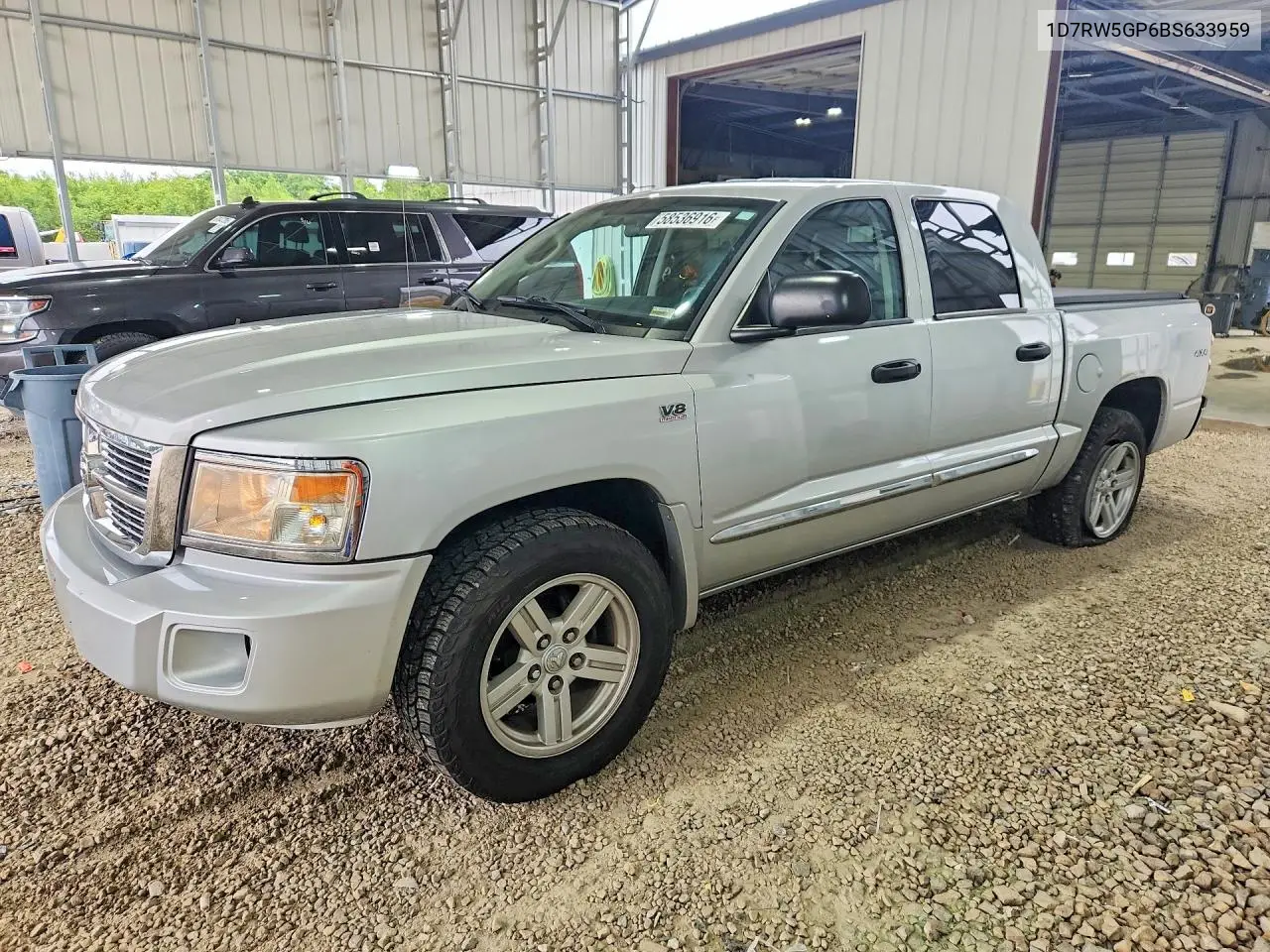 2011 Dodge Dakota Laramie VIN: 1D7RW5GP6BS633959 Lot: 58536916