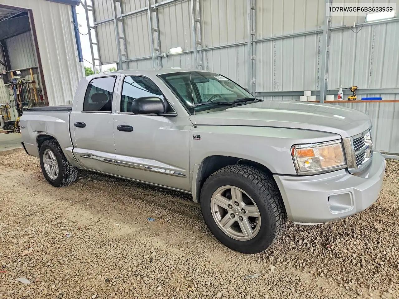 2011 Dodge Dakota Laramie VIN: 1D7RW5GP6BS633959 Lot: 58536916