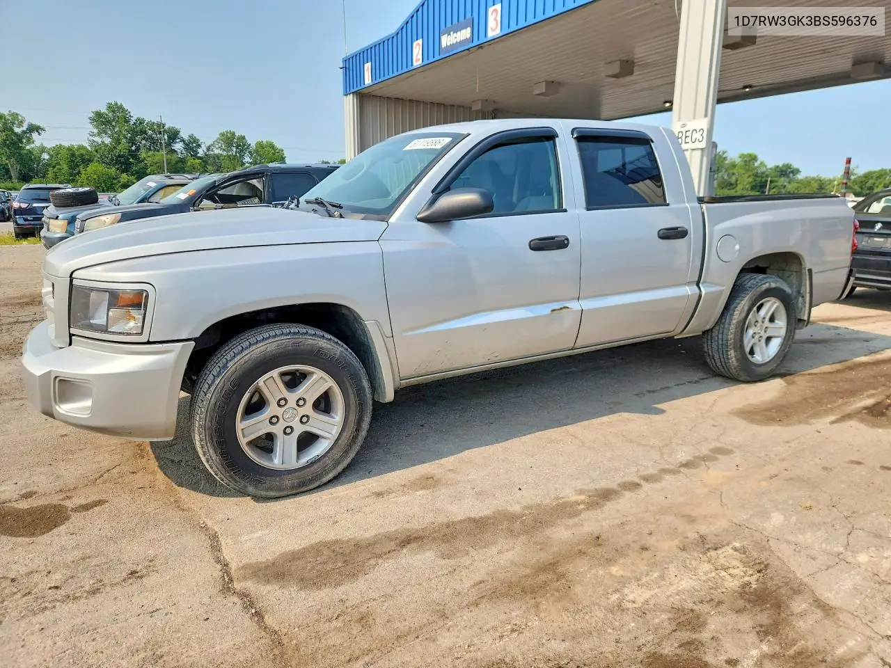 2011 Dodge Dakota Slt VIN: 1D7RW3GK3BS596376 Lot: 61119586