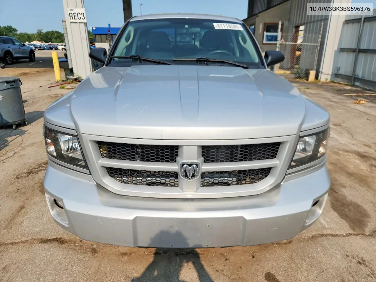 2011 Dodge Dakota Slt VIN: 1D7RW3GK3BS596376 Lot: 61119586