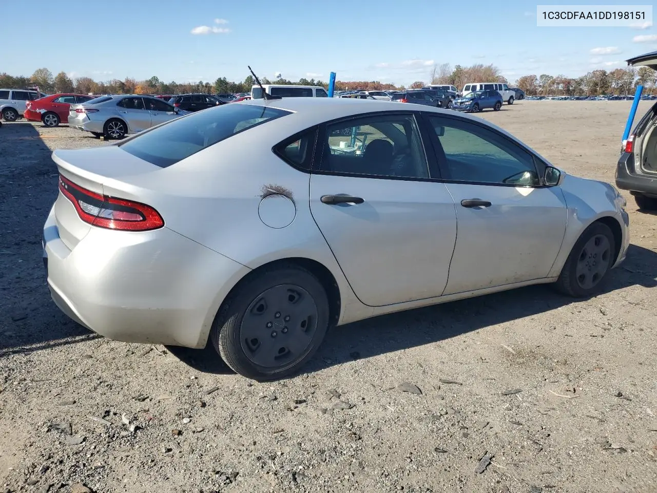 1C3CDFAA1DD198151 2013 Dodge Dart