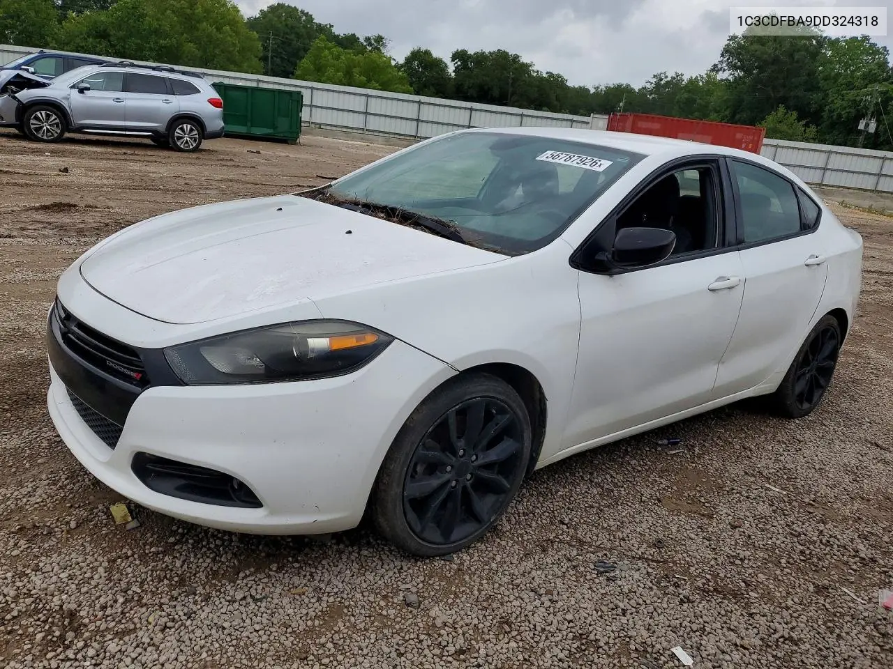 2013 Dodge Dart Sxt VIN: 1C3CDFBA9DD324318 Lot: 56787926