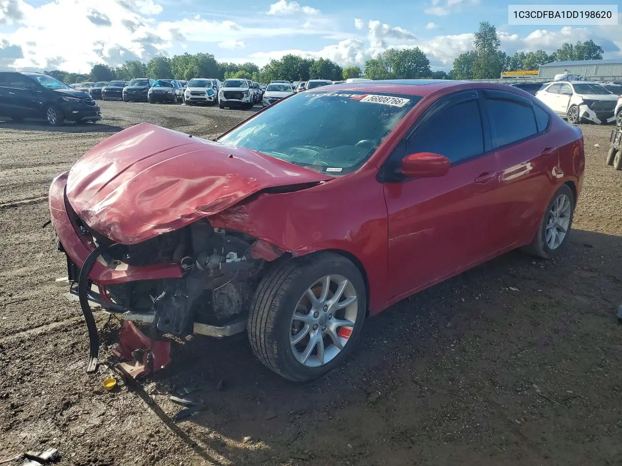 2013 Dodge Dart Sxt VIN: 1C3CDFBA1DD198620 Lot: 56808766