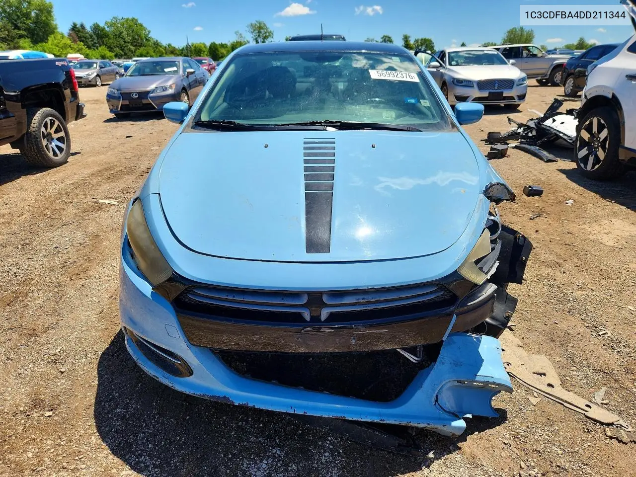 2013 Dodge Dart Sxt VIN: 1C3CDFBA4DD211344 Lot: 56992376