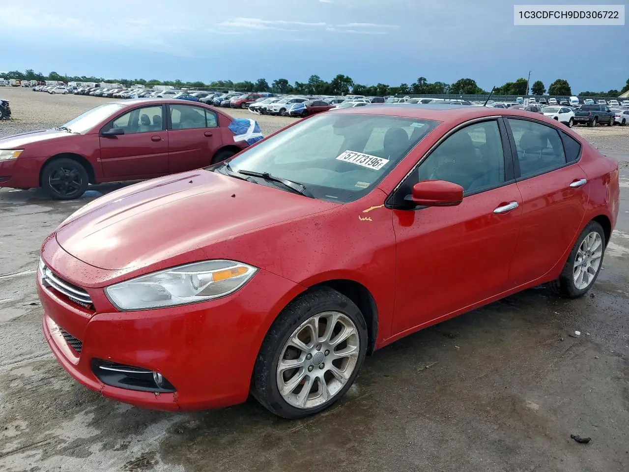 2013 Dodge Dart VIN: 1C3CDFCH9DD306722 Lot: 57173196