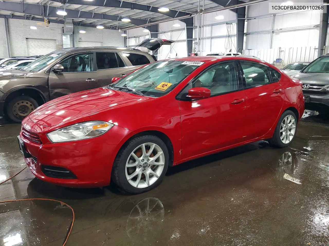 2013 Dodge Dart Sxt VIN: 1C3CDFBA2DD110268 Lot: 57723666