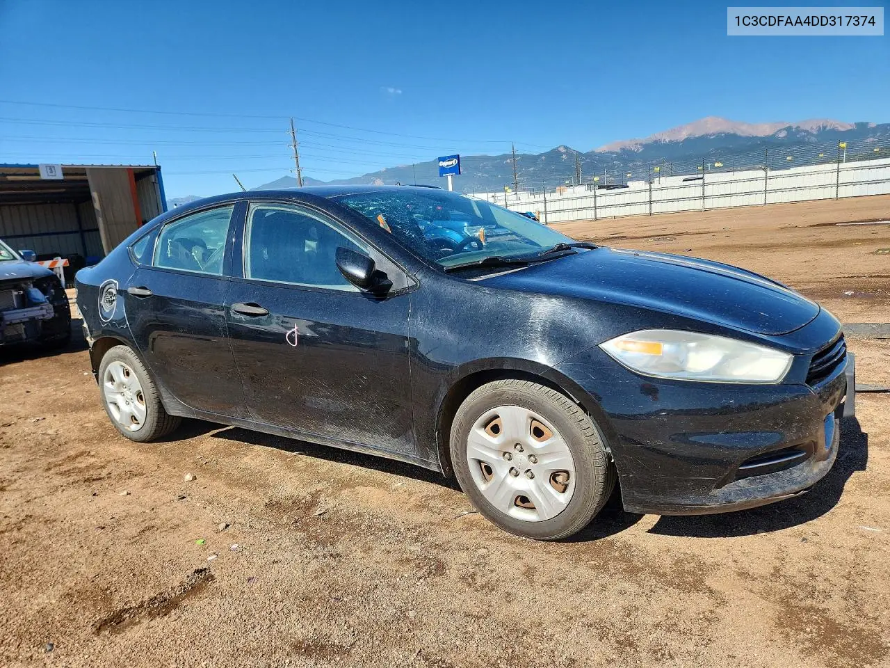 2013 Dodge Dart Se VIN: 1C3CDFAA4DD317374 Lot: 58771576