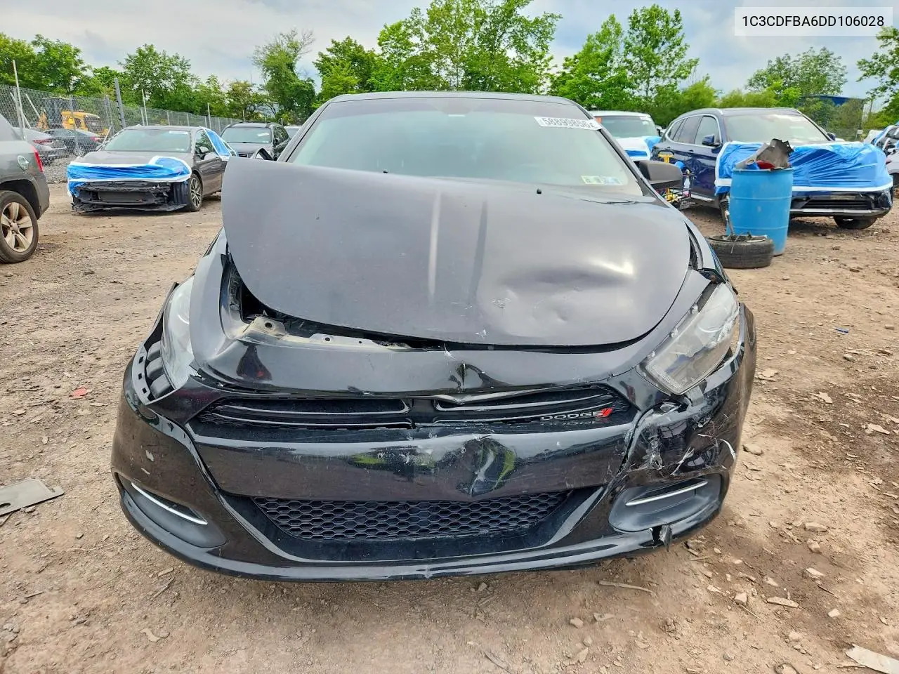 2013 Dodge Dart Sxt VIN: 1C3CDFBA6DD106028 Lot: 58899856
