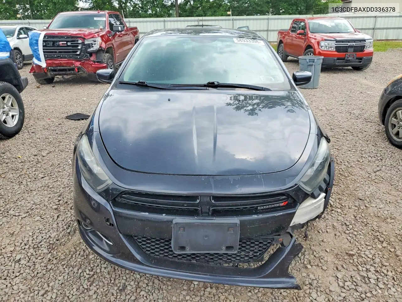 2013 Dodge Dart Sxt VIN: 1C3CDFBAXDD336378 Lot: 58933306