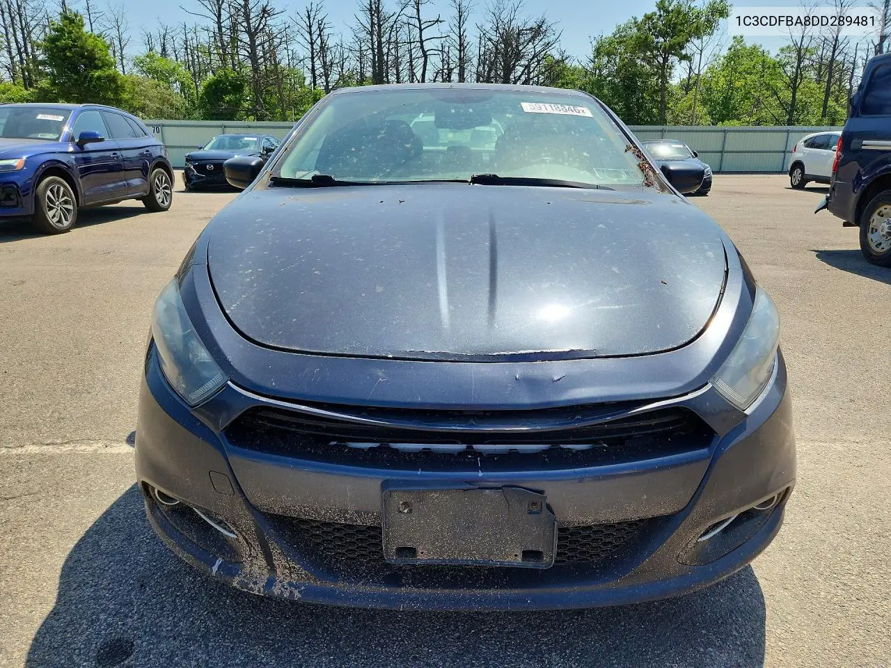 2013 Dodge Dart Sxt VIN: 1C3CDFBA8DD289481 Lot: 59118846